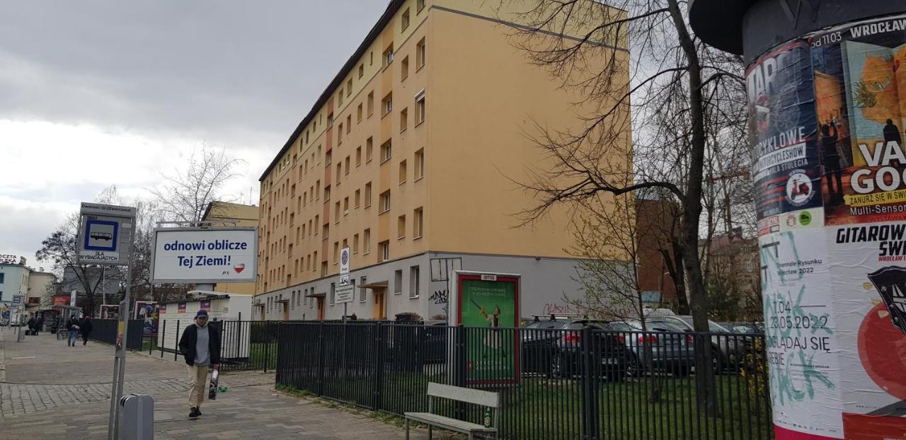 Mieszkanie Jednopokojowe, Ul Dworcowa, Centrum, Parking Gratis!!! Wroclaw Dış mekan fotoğraf